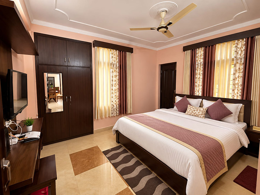 Scenic mountain and hill views from Hill View Homes Bhimtal